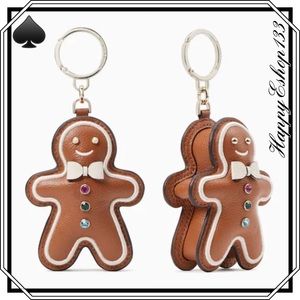 ♠️kate spade Gingerbread Leather Key Chain